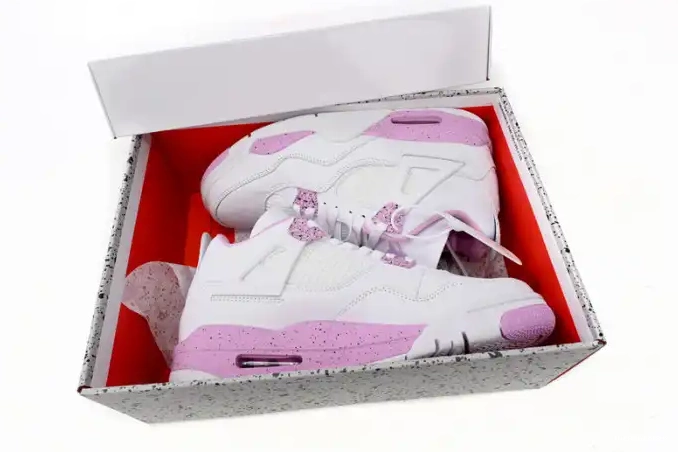 Cheap LUCY Jordan 4 White Retro CT8527-116 Pink 0615